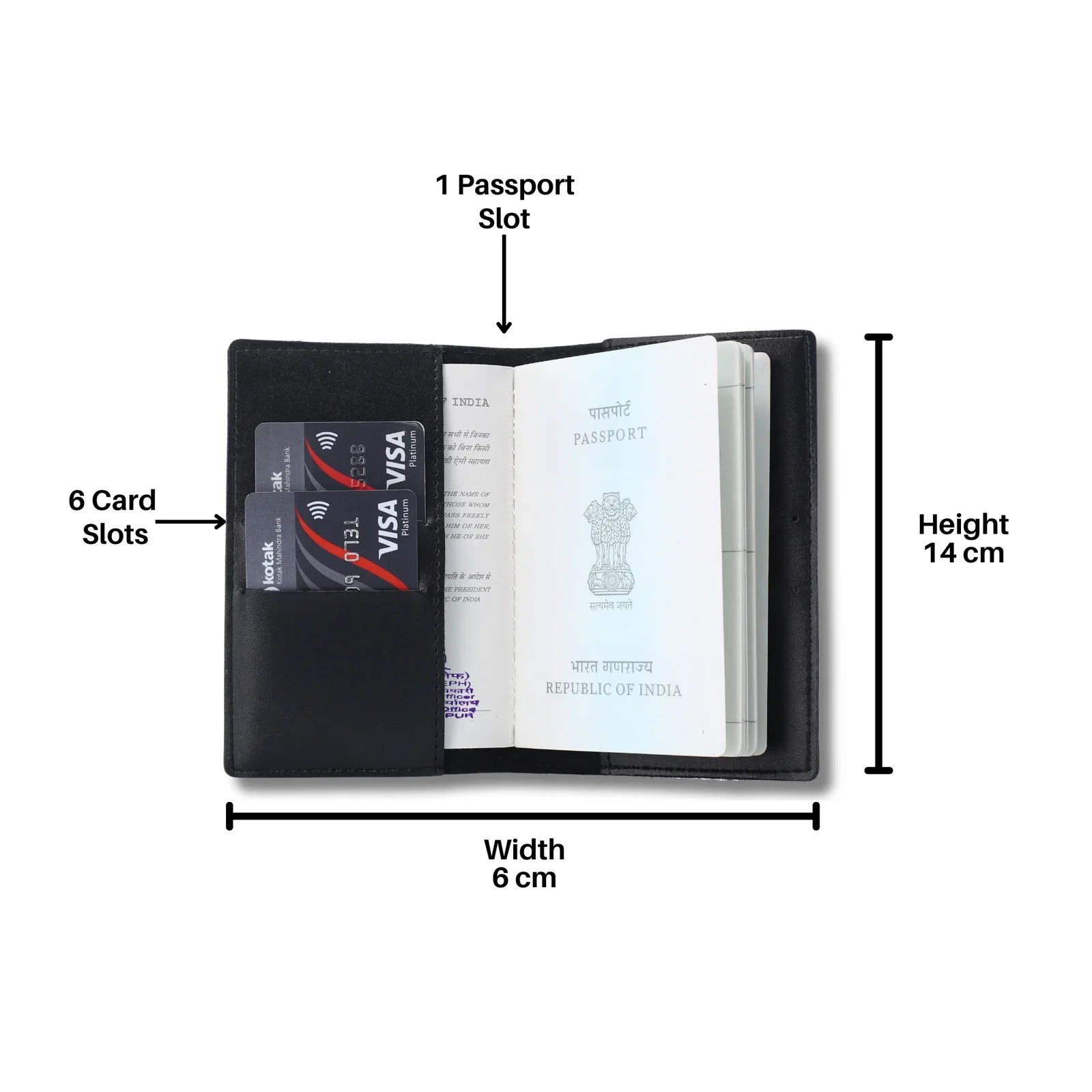 Personalised Passport Cover (Black)