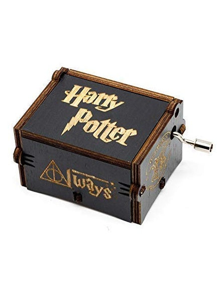 Harry-Potter Music Box, Wooden Classic Music Box with Hand Crank Birthday Gifts for Girls Boys Diwali Gifts for Kids Friends Family