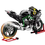 Kawasaki H2R 1:6 Scale  Alloy Model | Key Start | Smoke injection with Sound effects(Matte Black)