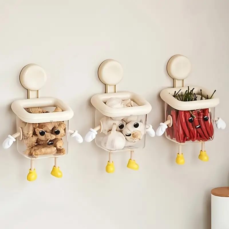 Creative Cartoon Toothbrush Holder, Multipurpose Wall Mount Bathroom Storage Organizer, Self Adhesive Rack for Toothbrush, Toothpaste, Face-Cream, Lotion (Toothbrush Holder)