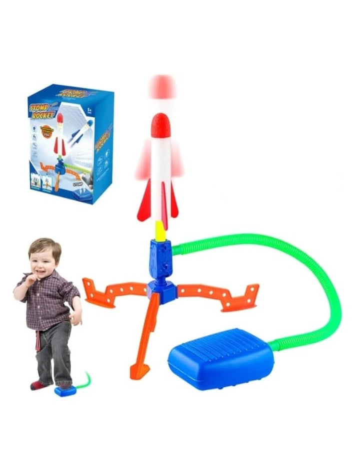 Kids  Rocket Launcher Toy Set with 1 Foam Rockets, Outdoor Physical Activity Game Pack of 1