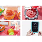 Kitchen Playset for Kids, Kitchen Set for Toddler with Gas Sound & Light, Cooking Stove with Steam ,Toy Kitchen Accessories with Running Water, Kitchen Toys for Kids Girls Boys (42 Pcs)