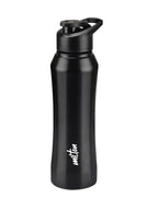 MILTON Comet 1000 Stainless Steel Water Bottle 1000 ml, Single Walled, ISI Certified I Leak Proof Lid, Rust Proof I For School, Office, Gym I Black