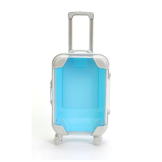 Mini Luggage Case,Mini Trolley Suitcase Candy Box for Lashes and Candy Doll Travel Storage Box Holder Organizer for Women Girls for Travel