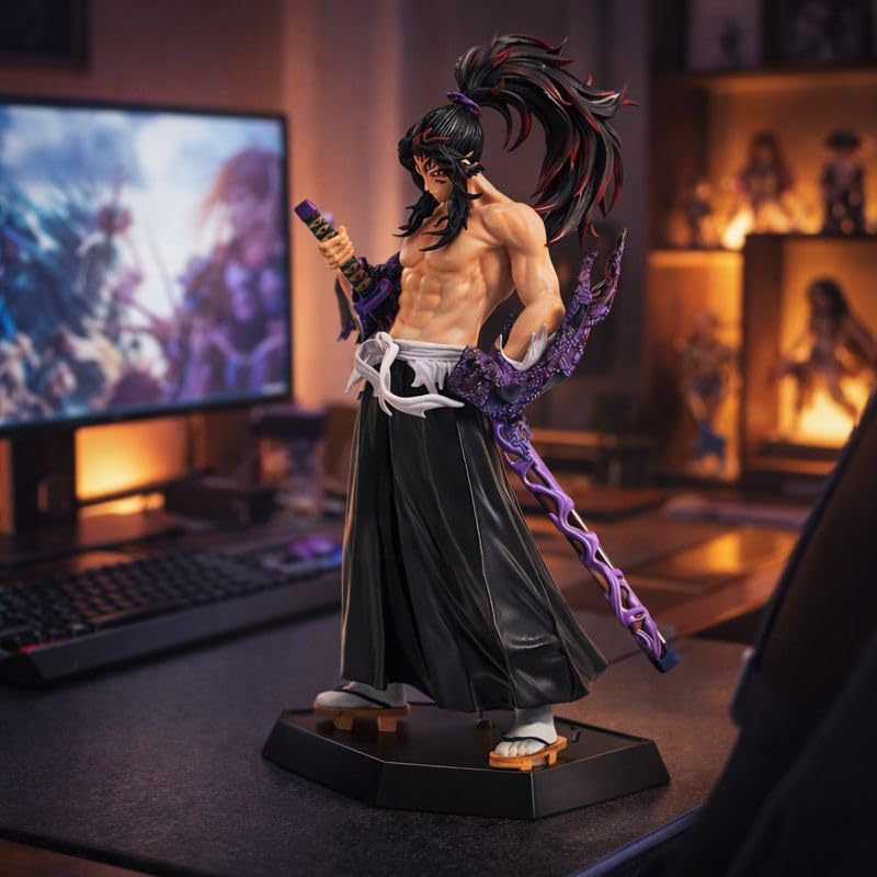 Demon Slayer Anime Character Action Figure, Red Battle Form, 29 cm Height, Collectible Statue