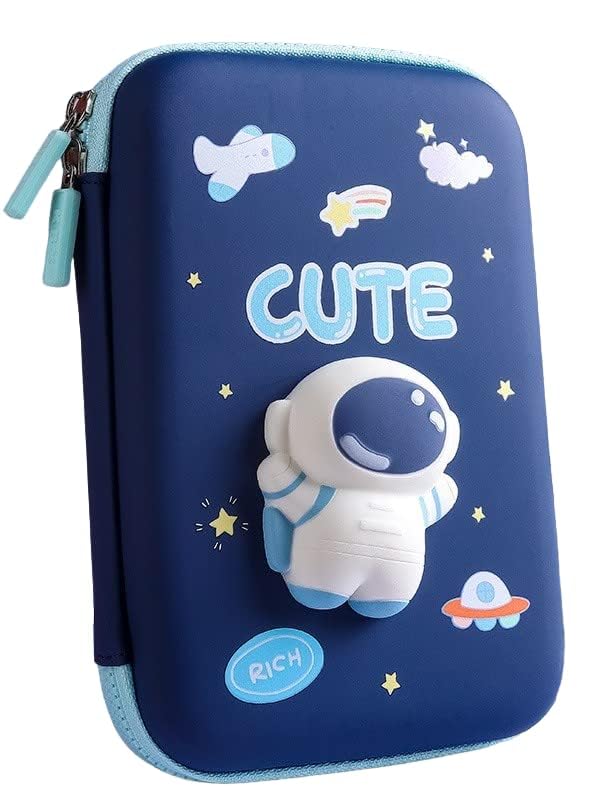 3D Eva with Cute Squishy Astronaut Pencil Case for Boy.