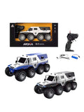 Premium 8-Wheel Drive PUBG Police RC Truck, Heavy Duty Off-Road Tactical Vehicle with LED Headlights, All-Terrain Monster Crawler Toy for Kids