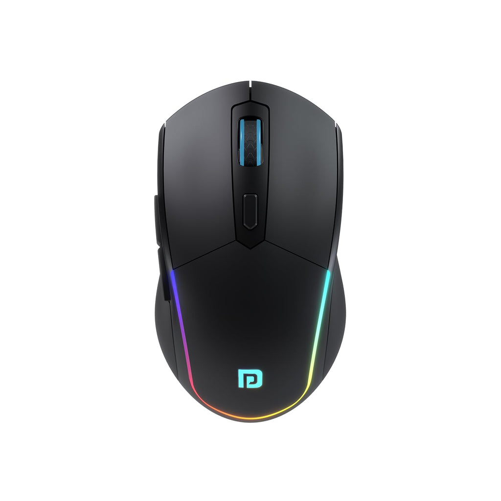 Portronics Toad One Bluetooth Mouse with 2.4 GHz & BT 5.3 Dual Wireless,Design for Laptop, Smartphone, Tablet (Black)