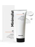 Minimalist Cream Sunscreen SPF 50 Lightweight With Multi-Vitamins, No White Cast, Broad Spectrum PA ++++ Acne Safe For Unisex, 50g