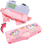 Unicorn Multi-Functional Pencil Box for Kids, Unicorn Pencil Box for Girls