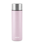 MILTON Glide 1000 Stainless Steel Water Bottle 1 LTR, Single Walled, ISI Certified I Leak Proof Lid, Rust Proof I for School, Office, Gym I Light Pink