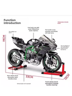 Kawasaki H2R 1:6 Scale  Alloy Model | Key Start | Smoke injection with Sound effects(Matte Black)