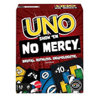 Mattel Games UNO Show ‘em No Mercy Card Game for Kids, Adults & Family Parties and Travel with Extra Cards, Special Rules and Tougher Penalties.