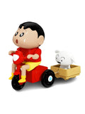Shinchan Action Figure with Shiro | Desk Decoration Showpiece | Cute Collectible Gift for Kids,& Adults 6+