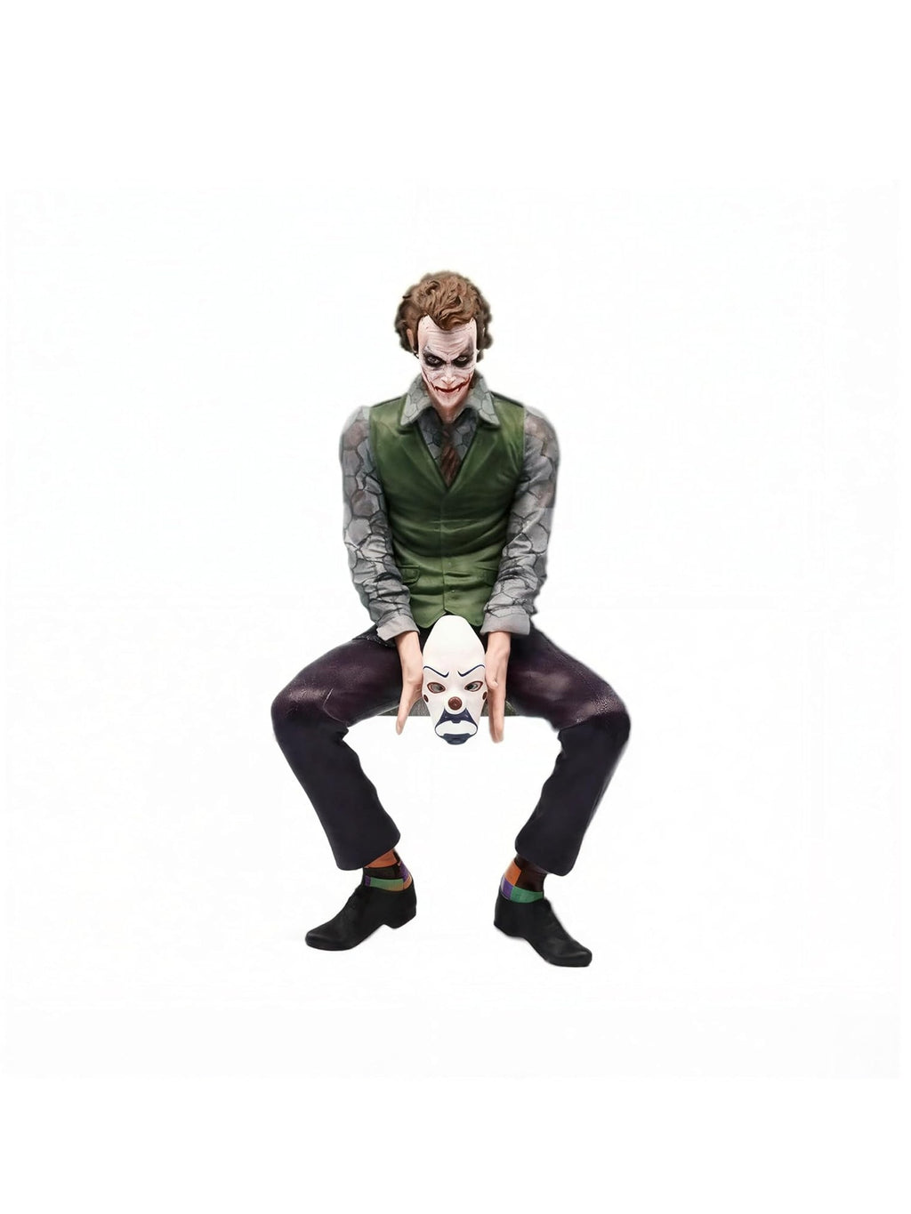 Joker Dashboard Figurine for Car & Home | 15 cm Premium Collectible with Mask | Cool Car Interior Decoration | Anti-Slip Base | Ideal Gift for  Superhero Fans