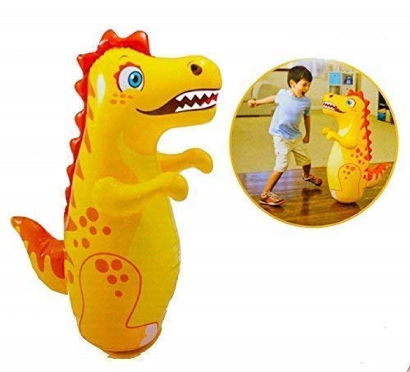 Inflatable Bop Bag Boxing Toy| Hit Me Punching Bag for Indoor Outdoor Fun | Push Game | Toy for Boys & Girls (3+ Years)