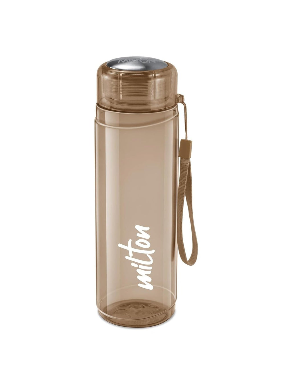 MILTON Hector 1000 Water Bottle, 1 Litre, Reusable Plastic Fridge Bottle, BPA Free and Leak Proof Bottles for Travel, Work, Pack of 1, Brown