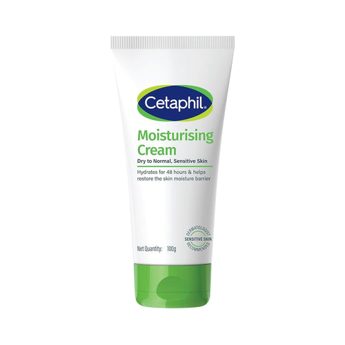 Cetaphil Moisturising Cream 100 g for Dry & Sensitive Skin | Prevents Moisture Loss & Repairs Skin Barrier | Dermatologist Recommended