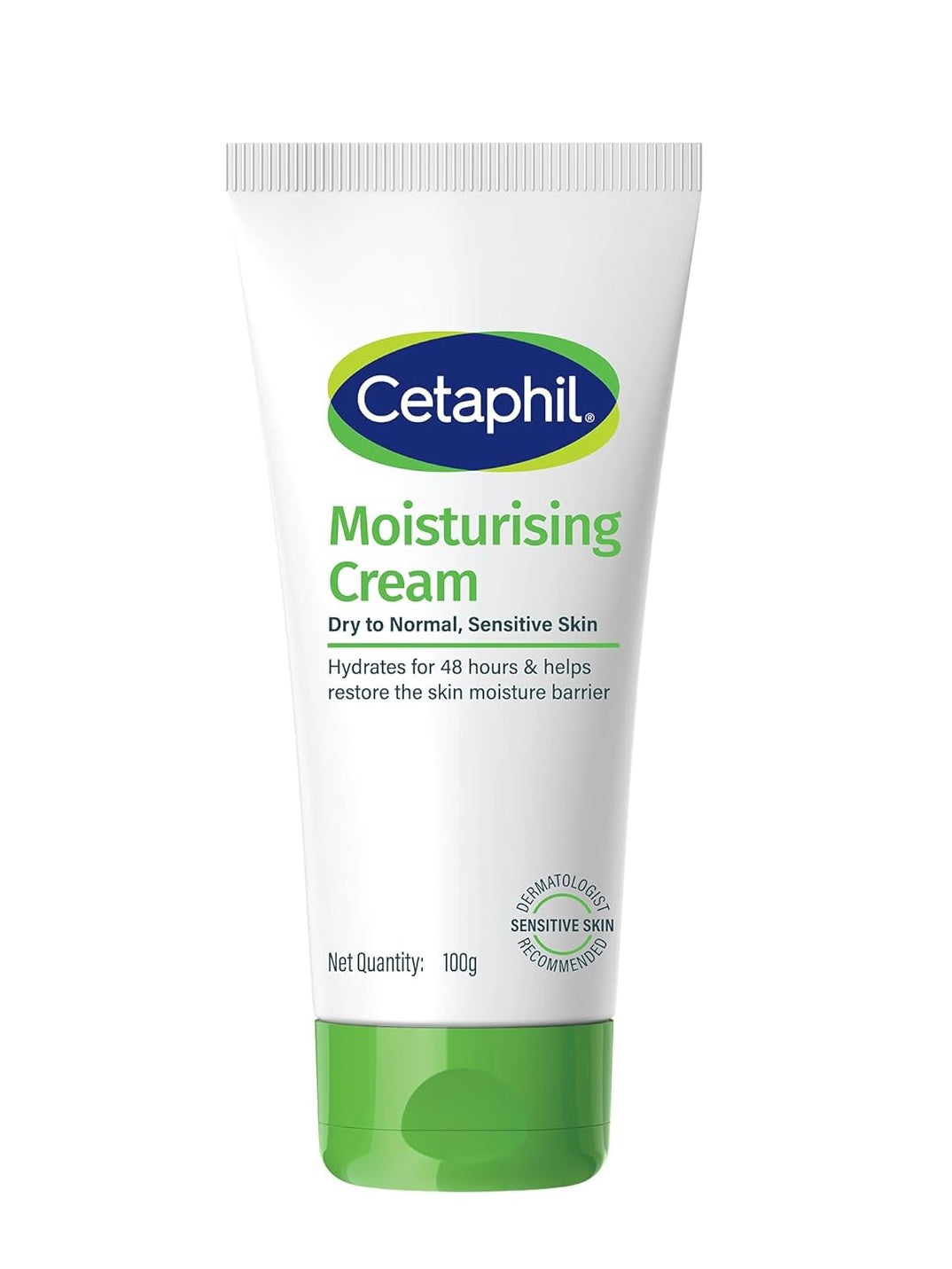 Cetaphil Moisturising Cream 100 g for Dry & Sensitive Skin | Prevents Moisture Loss & Repairs Skin Barrier | Dermatologist Recommended