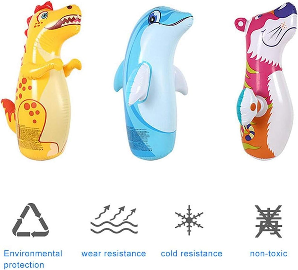 Inflatable Bop Bag Boxing Toy| Hit Me Punching Bag for Indoor Outdoor Fun | Push Game | Toy for Boys & Girls (3+ Years)