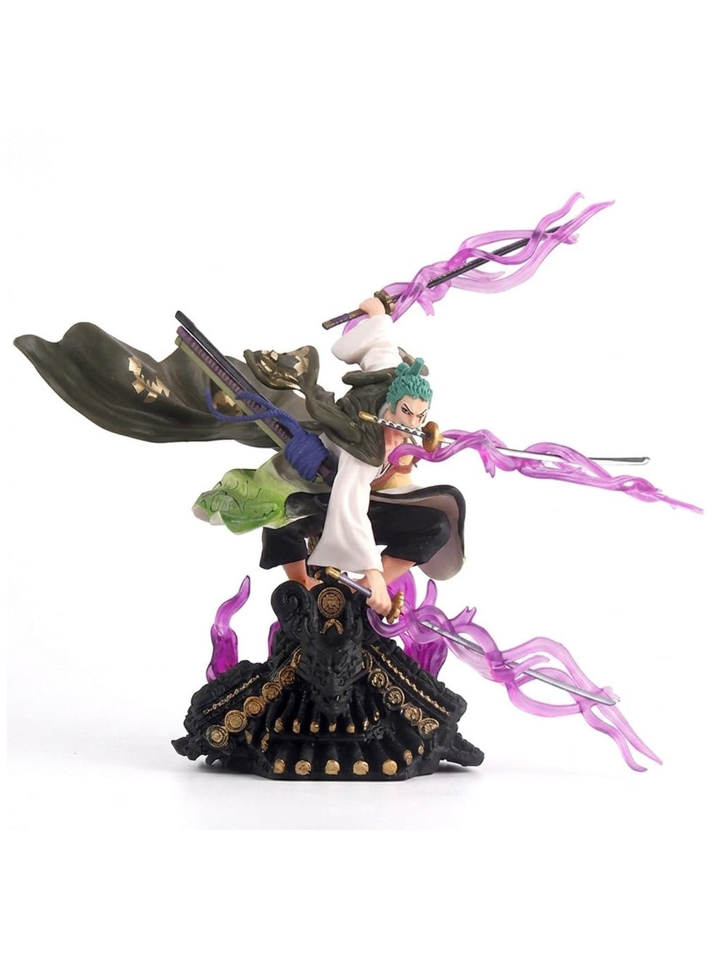 Zoro Three Sword Style Action Figure 18CM Anime Collectible PVC Statue with Dynamic Battle Pose, Display Model for Desk Decor, Shelf Decoration, Anime Fans & Collectors
