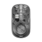 Portronics Toad 8 Transparent Wireless Bluetooth Mouse with Dual Wireless (BT + 2.4 GHz),  Noise-Free Clicking,  Multi-Device Pair