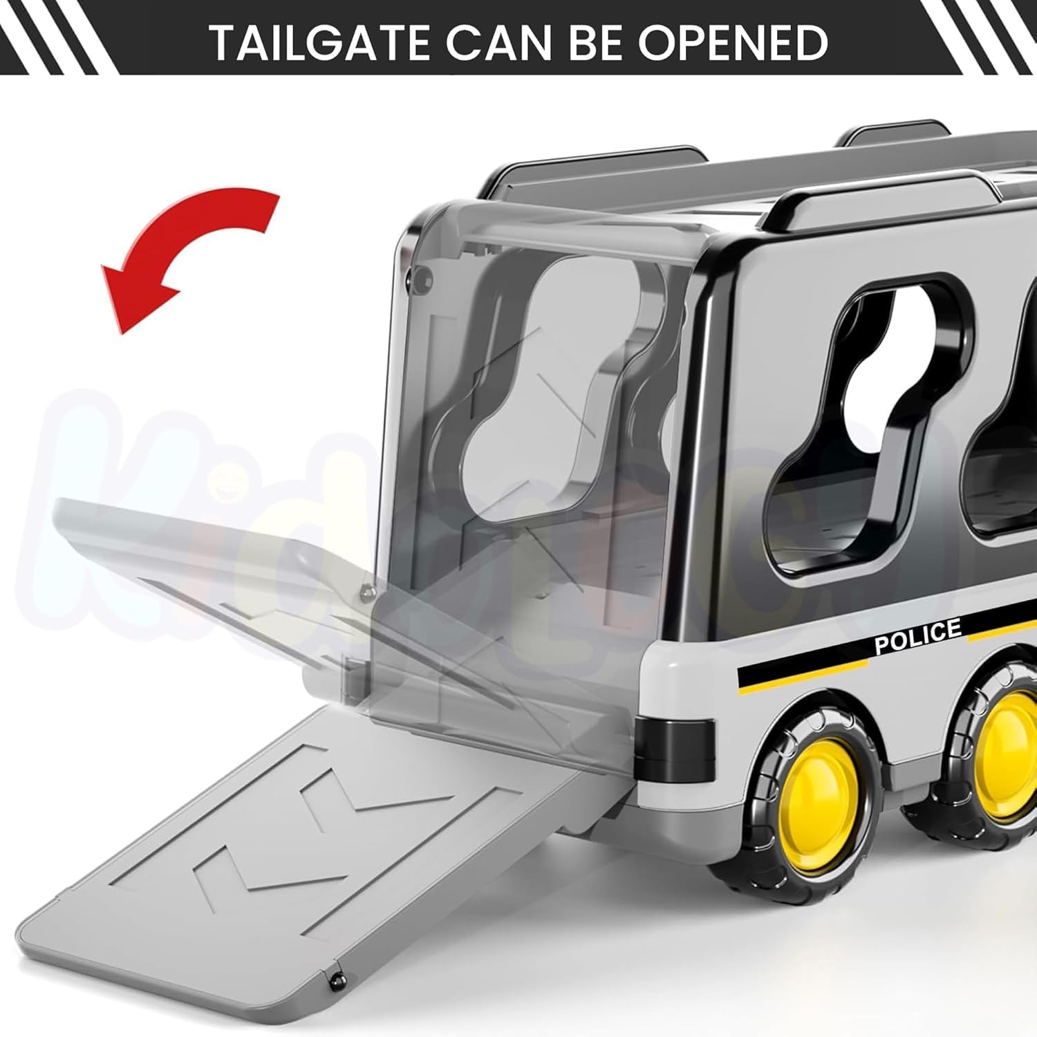 5 in 1 Police Trucks Boy Toys for 3-5 Year Old Toddlers - Toys for 3- 7 Years Old Transport Vehicle Carrier Truck Sets Kids Boys & Girls