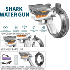 Holi Spl Electric Shark Shape Water Gun Toy Electric Continuous Firing Water Gun Fun Outdoor Water Blaster for Boys & Girls Beach High Pressure Automatic Spray for Holi Water Play Game