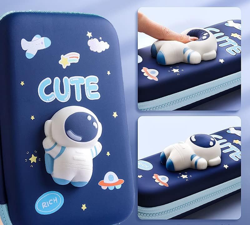 3D Eva with Cute Squishy Astronaut Pencil Case for Boy.