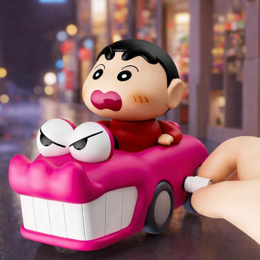 Shinchan Cartoon Toy Car for Kids, Multicolor