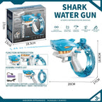 Holi Spl Electric Shark Shape Water Gun Toy Electric Continuous Firing Water Gun Fun Outdoor Water Blaster for Boys & Girls Beach High Pressure Automatic Spray for Holi Water Play Game