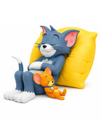 Tom and Jerry Car Dashboard Toy Showpiece | Cute Sleeping Figurine Car Decoration Accessories, Interior Dashboard Decor, Tabletop & Desk Home Decorative Item, Perfect for Car Lovers