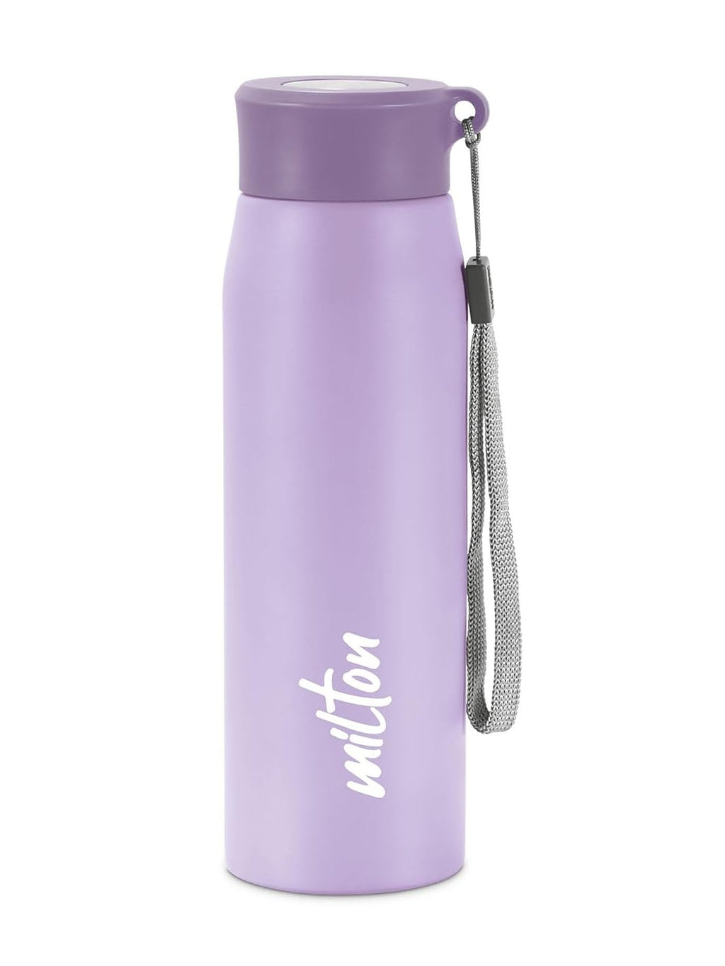 MILTON Handy 650 Stainless Steel Sipper Water Bottle 690 ml, Single Walled I Leak Proof Lid I For School, Office, Gym I Purple