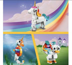 LEGO Creator Magical Unicorn 31140 Building Toy Set, with Unicorn, Seahorse and Peacock Models for Kids Aged 7+