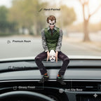 Joker Dashboard Figurine for Car & Home | 15 cm Premium Collectible with Mask | Cool Car Interior Decoration | Anti-Slip Base | Ideal Gift for  Superhero Fans
