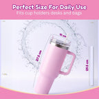Stainless Steel Insulated Tumbler with Handle, Lid & Straw | Hot & Cold Large Travel Mug Water Cup for Gym, Office & Outdoor Use | Leakproof | 1200 ml(Pink)