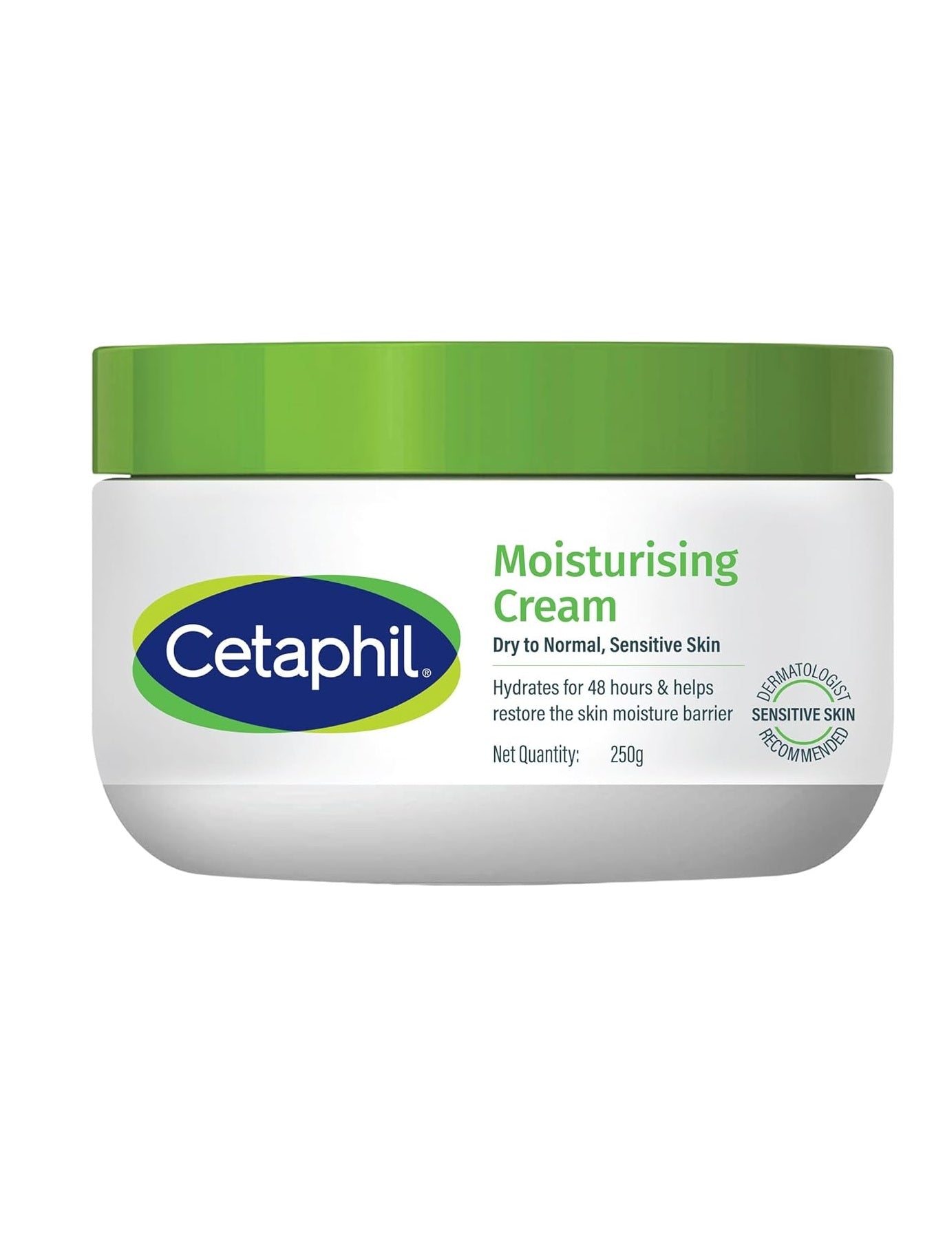 Cetaphil Moisturising Cream for Face & Body,Dry to Normal skin, 250 gm, Paraben & Sulphate free, Niacinamide &Vitamin B5