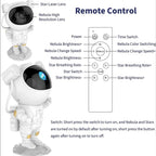 Astronaut Galaxy Projector Night Light – 360° Rotating Star Projector with Remote Control, Timer & Adjustable Head – Space Lamp for Kids’ Bedroom, Gifts, Gaming Room, Home & Décor