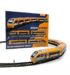 Vande Bharat Express Battery Operated Train Set for Kids with Tracks & Coaches | Big Size Electric Locomotive Toy Train with Interlocking Railway Track & Track Changer | Indian Train Toy for Boys