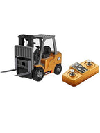 Mini RC Forklift  Construction Vehicle | 1:64 Scale Die-Cast Metal Body | Remote Control Engineering Toy Vehicle for Kids