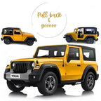 Thar 1:32 Scale Die-Cast Metal Toy| Pull Back Action Openable Doors 4x4 Premium Car Toy Light Music for Kids| Realistic Miniature Model Best Gift For Boys