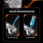 Brilliant Toys Long-Range Dual Mode Electric Water Gun 350ml Automatic High-Pressure Blaster for Kids & Adults | Water Gun for Holi (White)