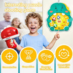 Dinosaur Ball Shooting Toy for Kids, Sticky Target Dart Board Game with Soft Balls, Indoor Outdoor Shooting Game Set for Boys & Girls