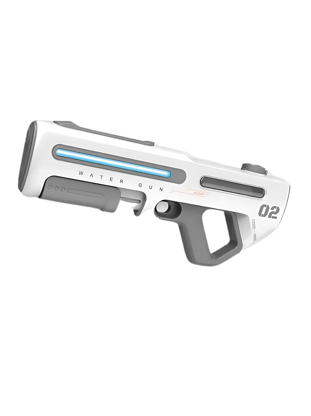 Brilliant Toys Long-Range Dual Mode Electric Water Gun 350ml Automatic High-Pressure Blaster for Kids & Adults | Water Gun for Holi (White)