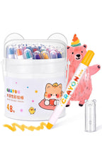 48 Color Silky Twistable Crayons Easy Grip for Artist, Multicultural Pastel Crayons, Art Supplies Coloring Gift (48 Colors)