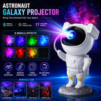 Astronaut Galaxy Projector Night Light – 360° Rotating Star Projector with Remote Control, Timer & Adjustable Head – Space Lamp for Kids’ Bedroom, Gifts, Gaming Room, Home & Décor