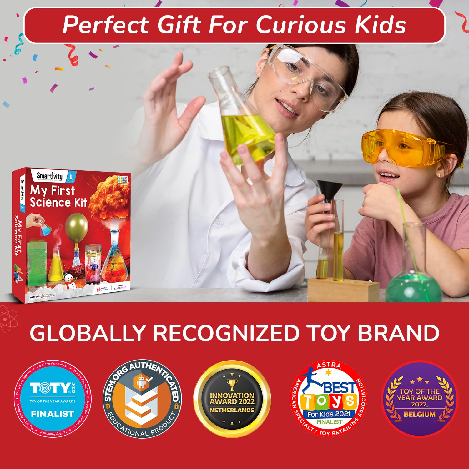 Smartivity My First Science Experiment Kit for Kids 6-14 Years I 50+ Amazing Science Experiments | Christmas/Birthday Gift for Boys &Girls