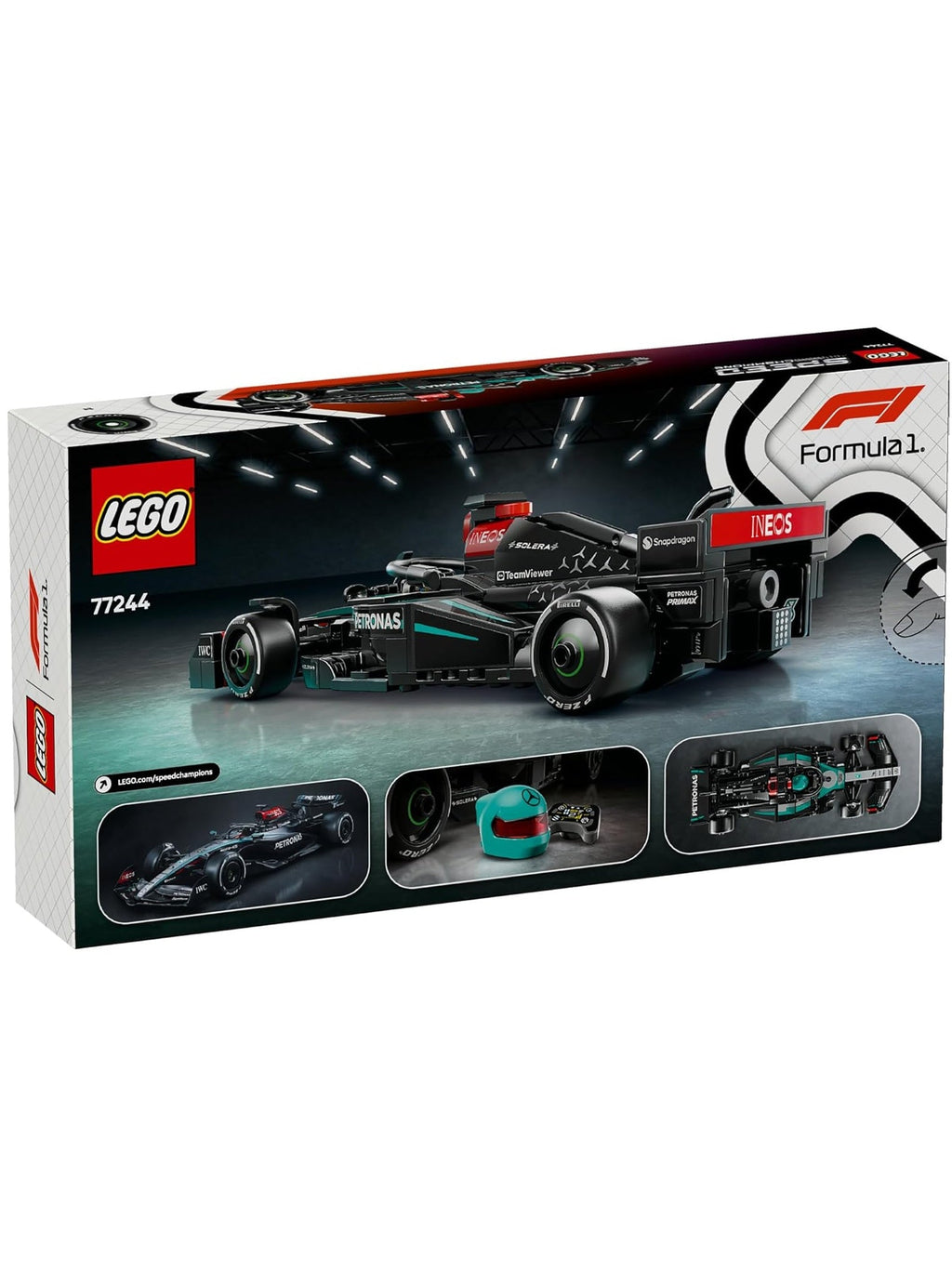 LEGO Speed Champions Mercedes-AMG F1 Race Car Toy Vehicle 77244 Building Blocks Toys for 10+| Gift for Boys and Girls