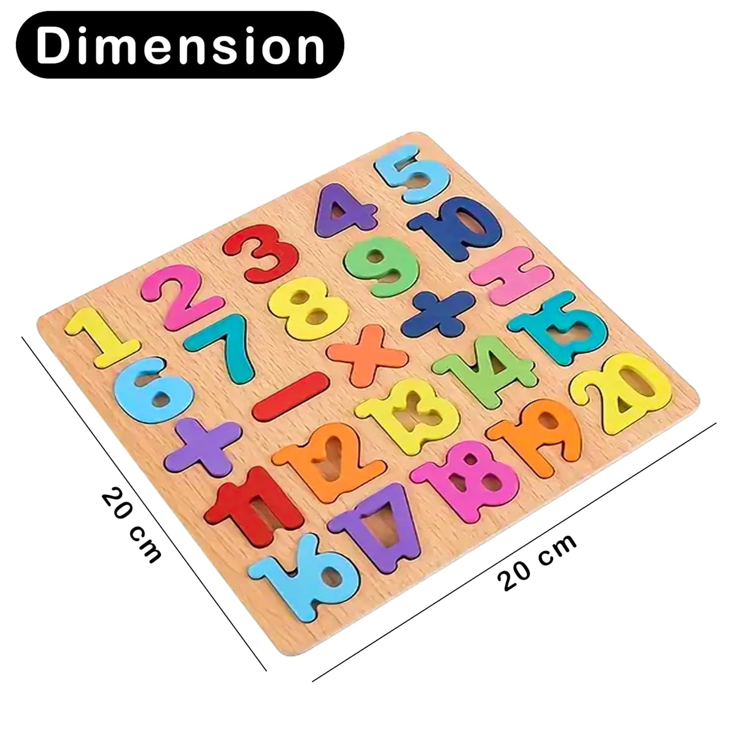 Wooden 3D Capital Alphabets, Numbers, and Shapes Board Puzzle, Educational Puzzles for Early Learning, Colorful Toy, Montessori Toy for Pre-Schooler Kids, Multicolor (Pack of 3)