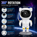 Astronaut Galaxy Projector Night Light – 360° Rotating Star Projector with Remote Control, Timer & Adjustable Head – Space Lamp for Kids’ Bedroom, Gifts, Gaming Room, Home & Décor